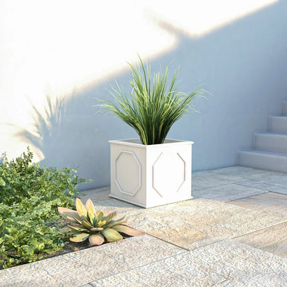 Sprout Modern Square Fiberstone and MGO Clay Planter for Indoor and Outdoor - Elax Furniture