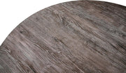 Ravenna 47-Inch Solid Wood Round Dining Table X-Shape Metal Legs