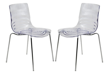 Astor Water Ripple Design Dining Chair Set of 2 - Elax Furniture