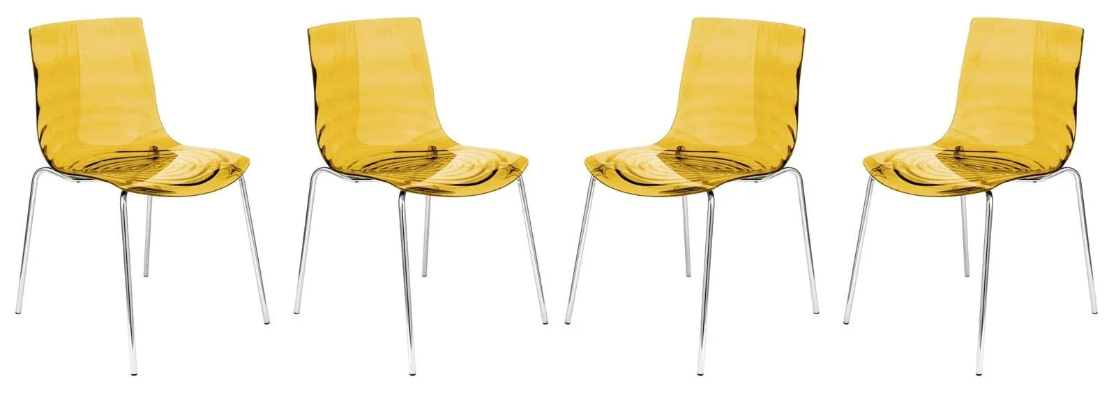 Astor Water Ripple Design Dining Chair Set of 4 - Elax Furniture