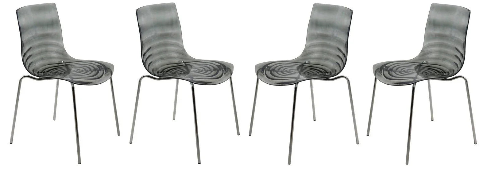 Astor Water Ripple Design Dining Chair Set of 4 - Elax Furniture