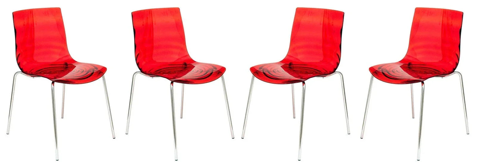 Astor Water Ripple Design Dining Chair Set of 4 - Elax Furniture