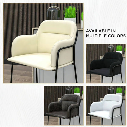 Axis 40" Bar Stool Ergonomic Pub Chair with Powder-Coated Stainless Steel Base and Footrest - Elax Furniture