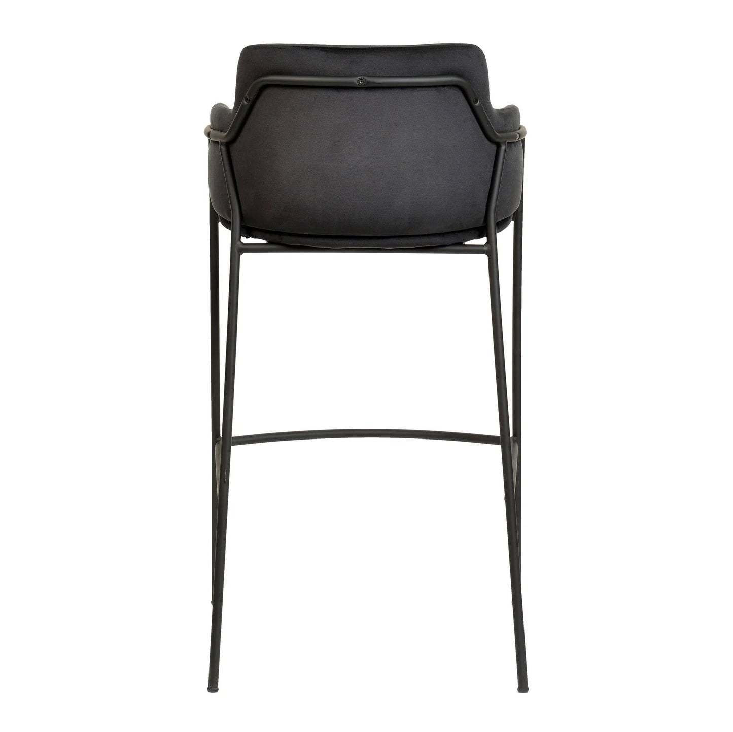 Axis 40" Bar Stool Ergonomic Pub Chair with Powder-Coated Stainless Steel Base and Footrest - Elax Furniture