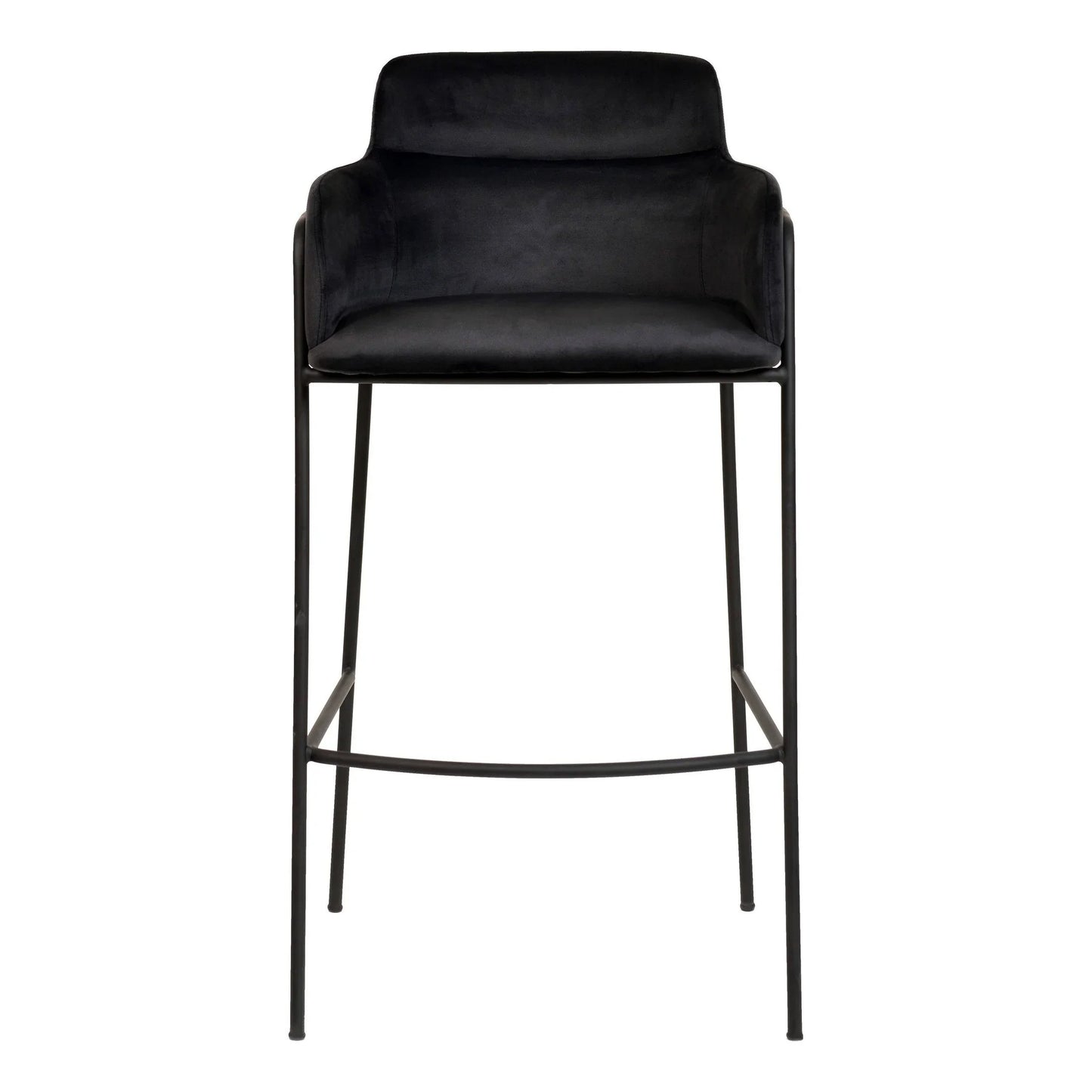 Axis 40" Bar Stool Ergonomic Pub Chair with Powder-Coated Stainless Steel Base and Footrest - Elax Furniture