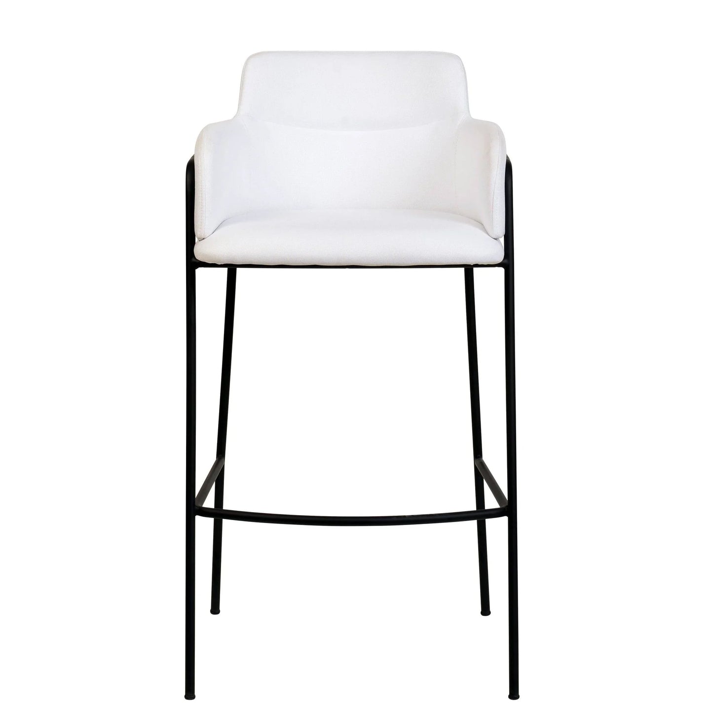 Axis 40" Bar Stool Ergonomic Pub Chair with Powder-Coated Stainless Steel Base and Footrest - Elax Furniture