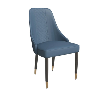 Allure Dining Chairs Fabric/Leather Seat and Back in Oak Wood - Elax Furniture