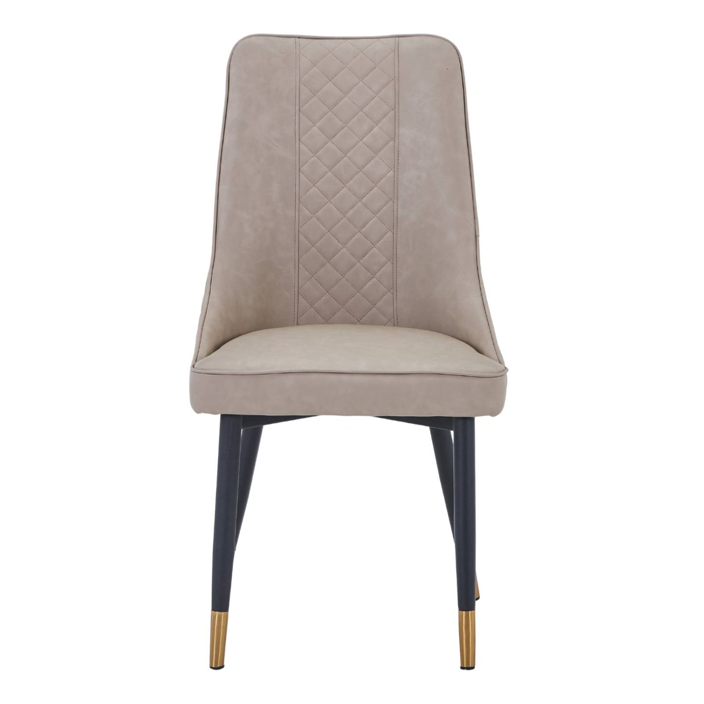 Allure Dining Chairs Fabric/Leather Seat and Back in Oak Wood Set of 2