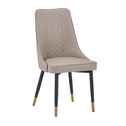 Allure Dining Chairs Fabric/Leather Seat and Back in Oak Wood
