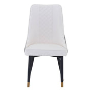 Allure Dining Chairs Fabric/Leather Seat and Back in Oak Wood