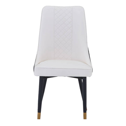 Allure Dining Chairs Fabric/Leather Seat and Back in Oak Wood