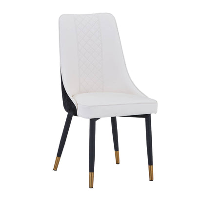 Allure Dining Chairs Fabric/Leather Seat and Back in Oak Wood