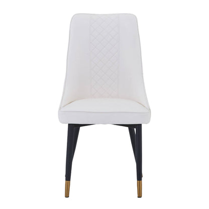 Allure Dining Chairs Fabric/Leather Seat and Back in Oak Wood