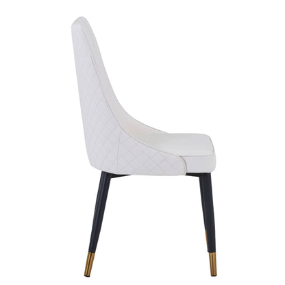 Allure Dining Chairs Fabric/Leather Seat and Back in Oak Wood
