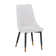 Allure Dining Chairs Fabric/Leather Seat and Back in Oak Wood