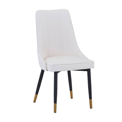 Allure Dining Chairs Fabric/Leather Seat and Back in Oak Wood
