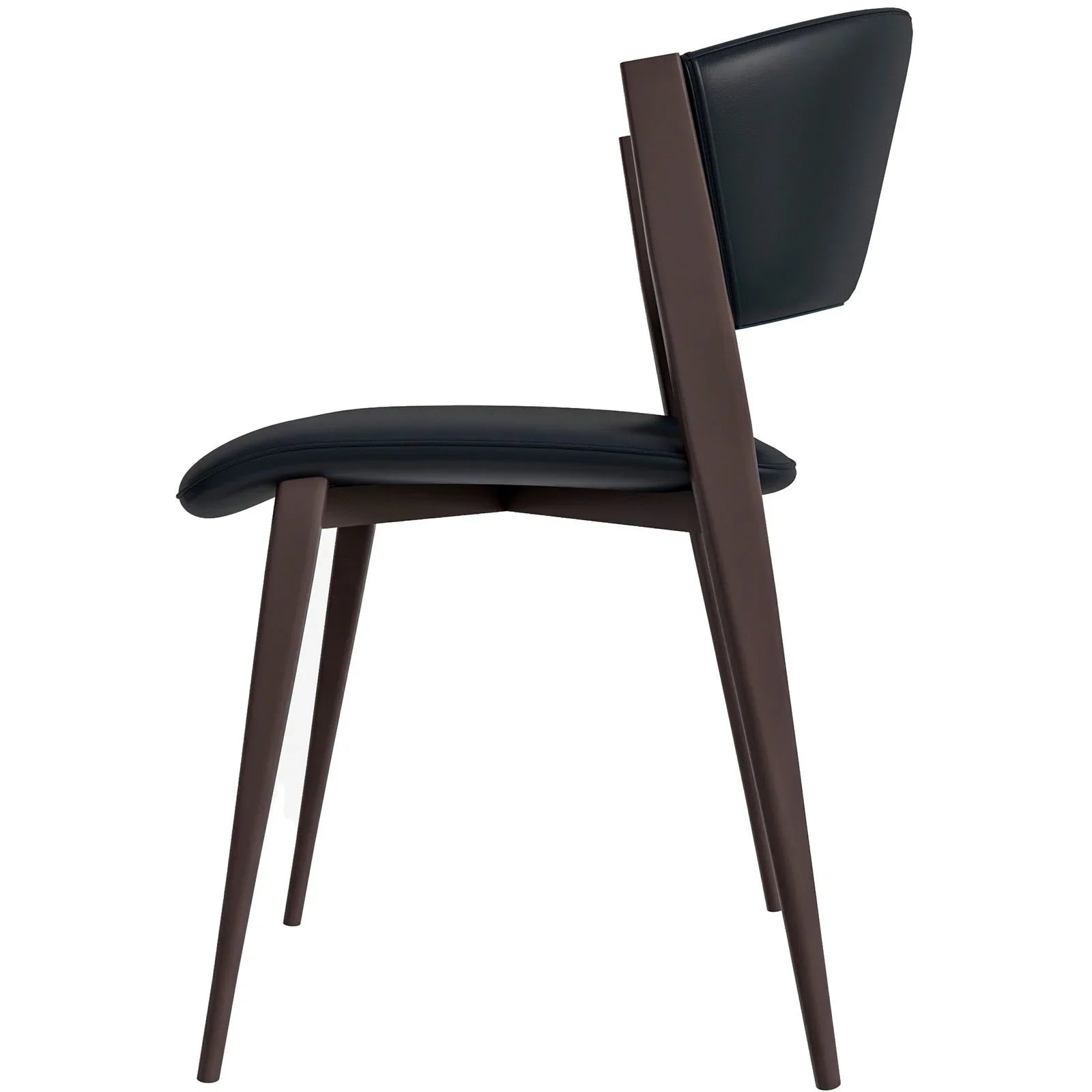Aspen Dining Chairs Upholstered in Leather Kitchen Room Chairs with Metal Legs - Elax Furniture