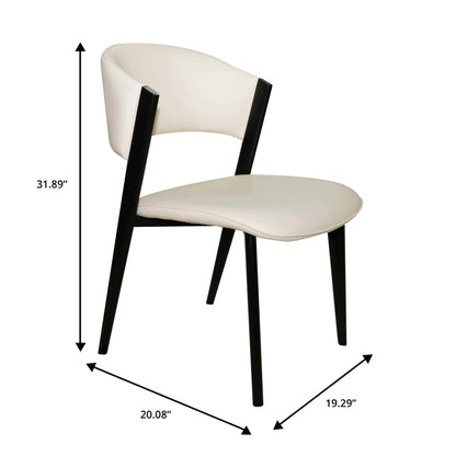 Sylvia 7-Piece Dining Set with Rectangular Table in Sintered Stone Top and 6 Leather Side Chairs - Elax Furniture