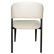 Sylvia 7-Piece Dining Set with Rectangular Table in Sintered Stone Top and 6 Leather Side Chairs - Elax Furniture