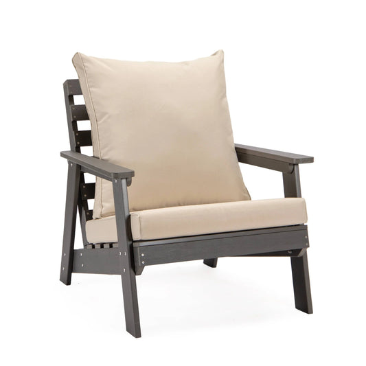 Alpine Lounge Arm Chair with Removable Cushions in Polyester and High-Impact Polystyrene Frame - Elax Furniture