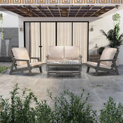 Alpine Lounge Arm Chair with Removable Cushions in Polyester and High-Impact Polystyrene Frame - Elax Furniture