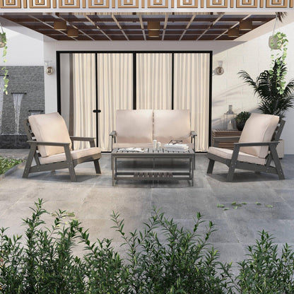 Alpine Lounge Arm Chair with Removable Cushions in Polyester and High-Impact Polystyrene Frame - Elax Furniture