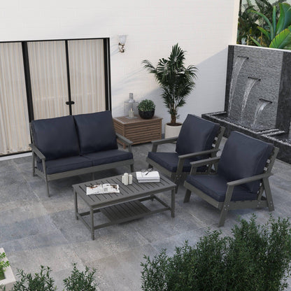 Alpine Lounge Arm Chair with Removable Cushions in Polyester and High-Impact Polystyrene Frame - Elax Furniture