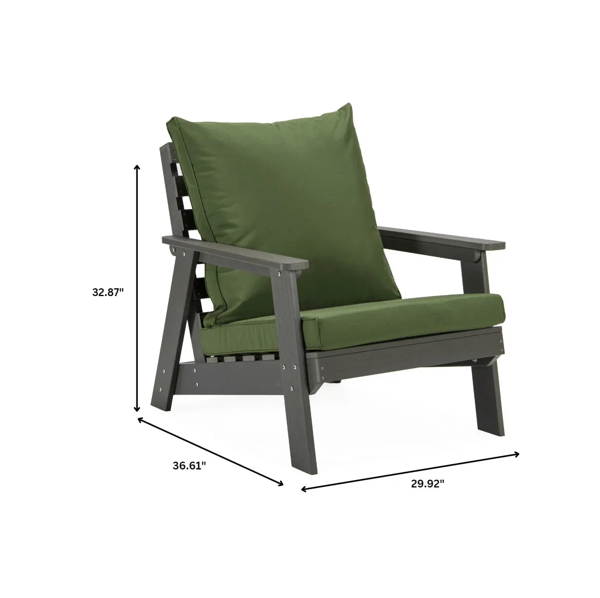 Alpine Lounge Arm Chair with Removable Cushions in Polyester and High-Impact Polystyrene Frame - Elax Furniture