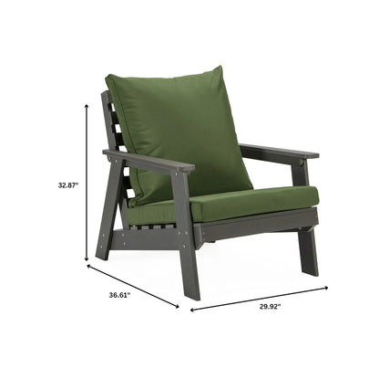 Alpine Lounge Arm Chair with Removable Cushions in Polyester and High-Impact Polystyrene Frame - Elax Furniture