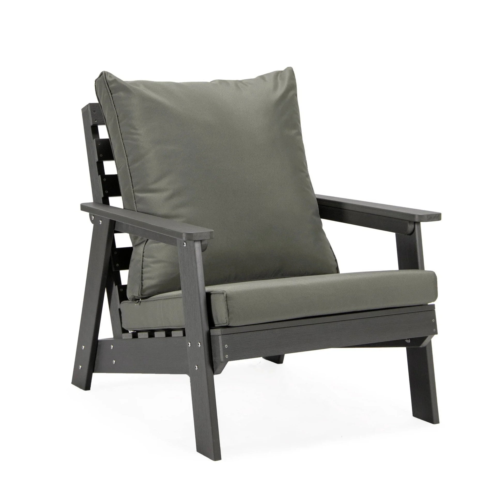 Alpine Lounge Arm Chair with Removable Cushions in Polyester and High-Impact Polystyrene Frame - Elax Furniture