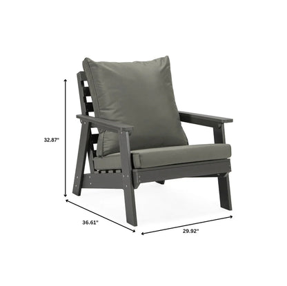 Alpine Lounge Arm Chair with Removable Cushions in Polyester and High-Impact Polystyrene Frame - Elax Furniture