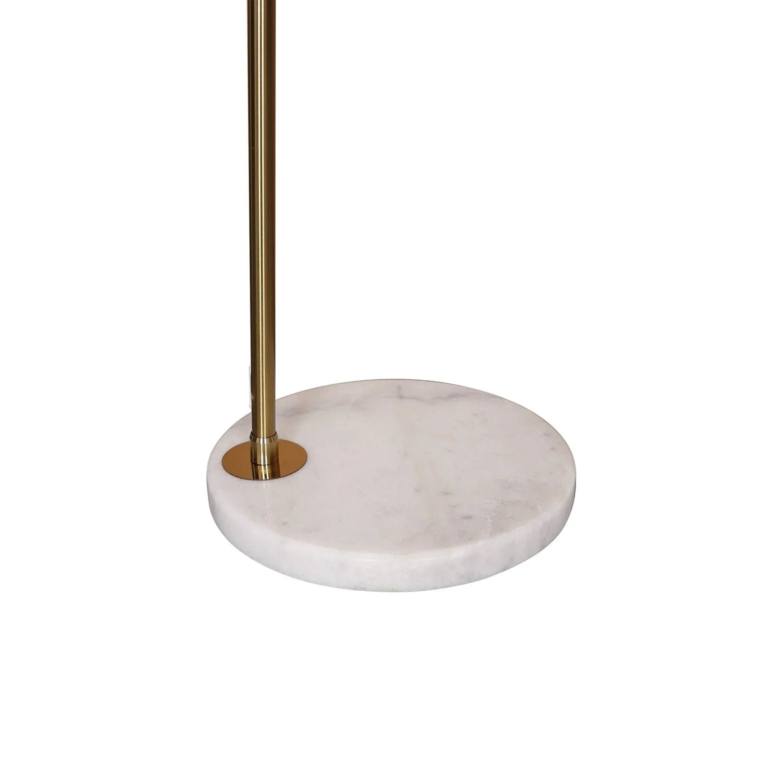 Arco Modern Arched Floor Lamp 76" Height with White Round Marble Base and Metal Dome Lamp Shade - Elax Furniture