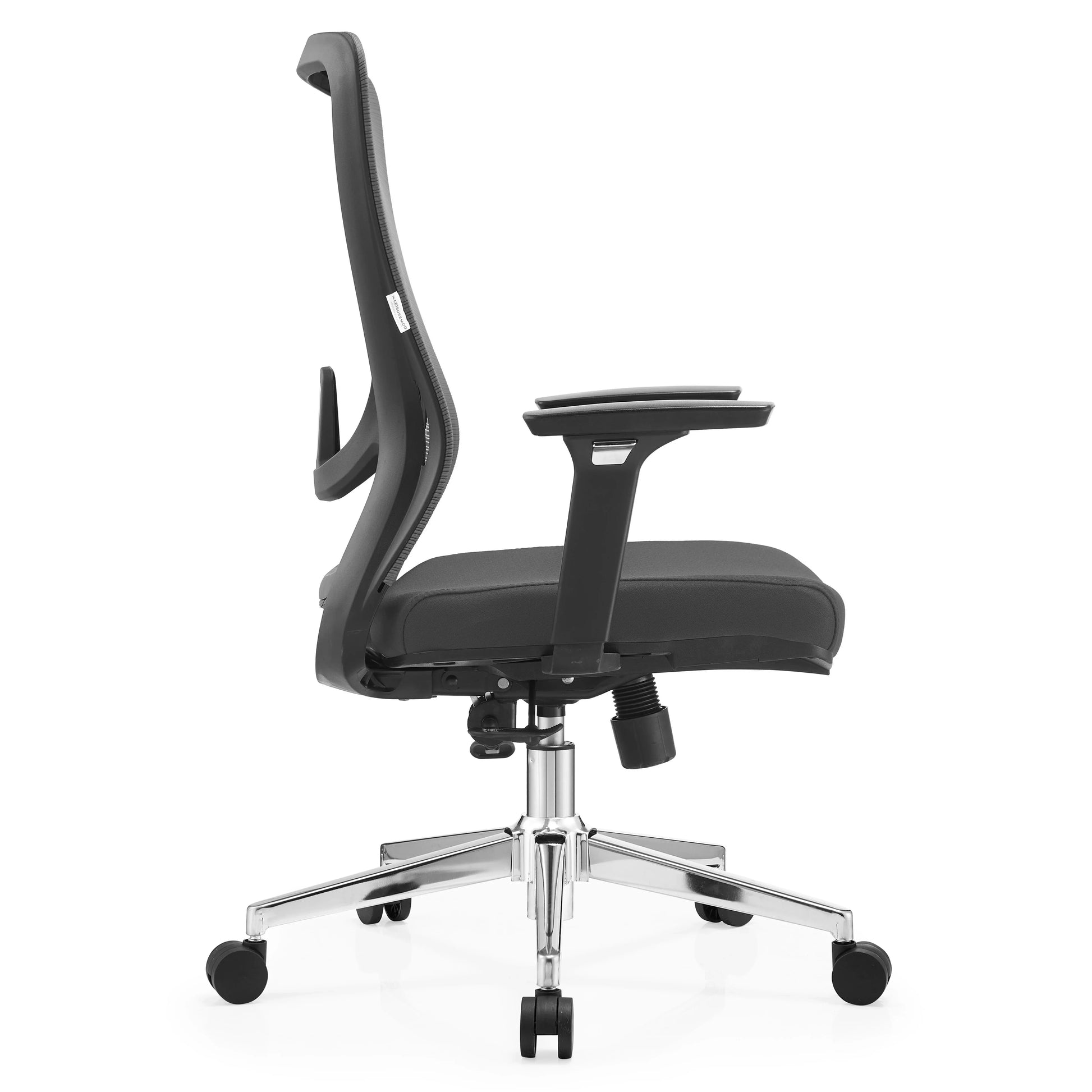 Adorit Mid-Back Adjustable Office Chair Upholstered in Cotton with Mesh Back - Elax Furniture