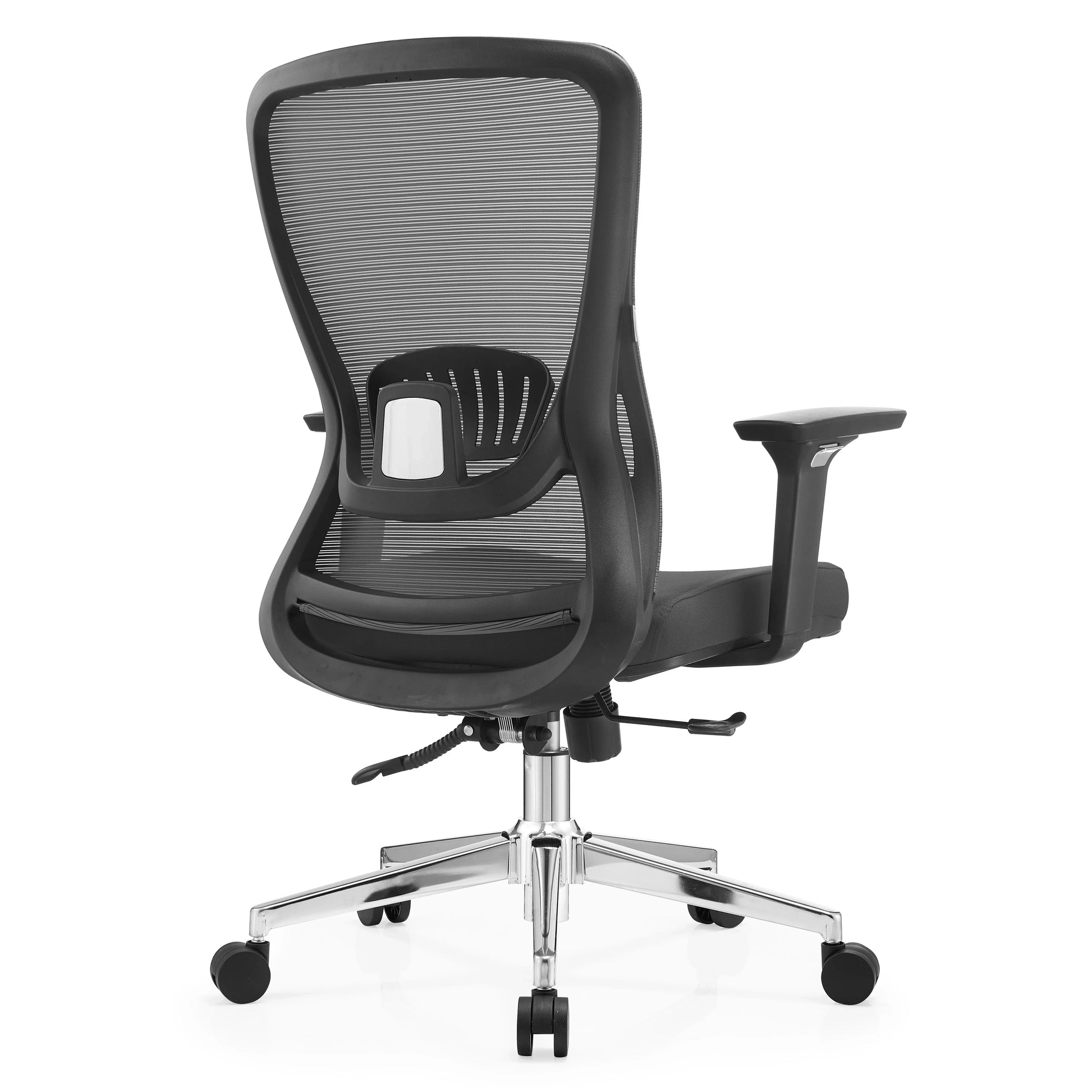 Adorit Mid-Back Adjustable Office Chair Upholstered in Cotton with Mesh Back - Elax Furniture