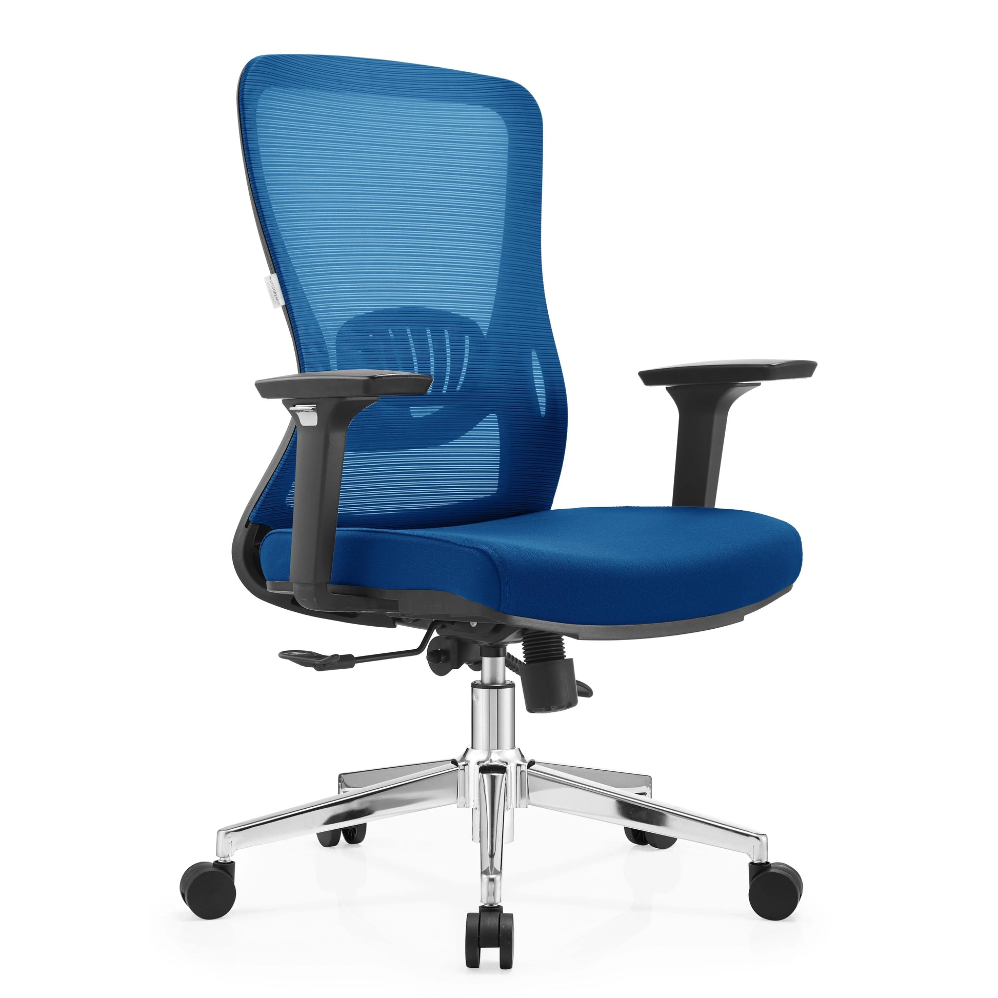 Adorit Mid-Back Adjustable Office Chair Upholstered in Cotton with Mesh Back - Elax Furniture