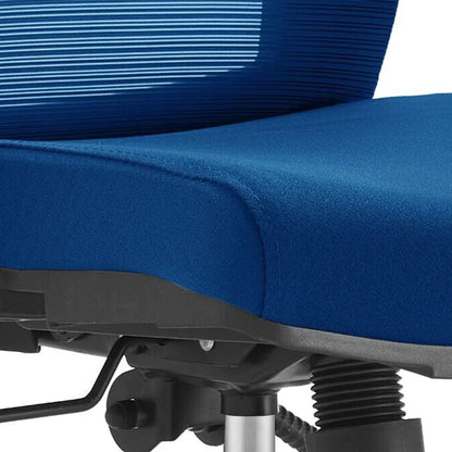 Adorit Mid-Back Adjustable Office Chair Upholstered in Cotton with Mesh Back - Elax Furniture