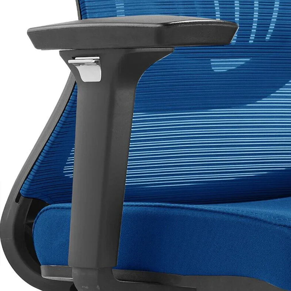 Adorit Mid-Back Adjustable Office Chair Upholstered in Cotton with Mesh Back - Elax Furniture