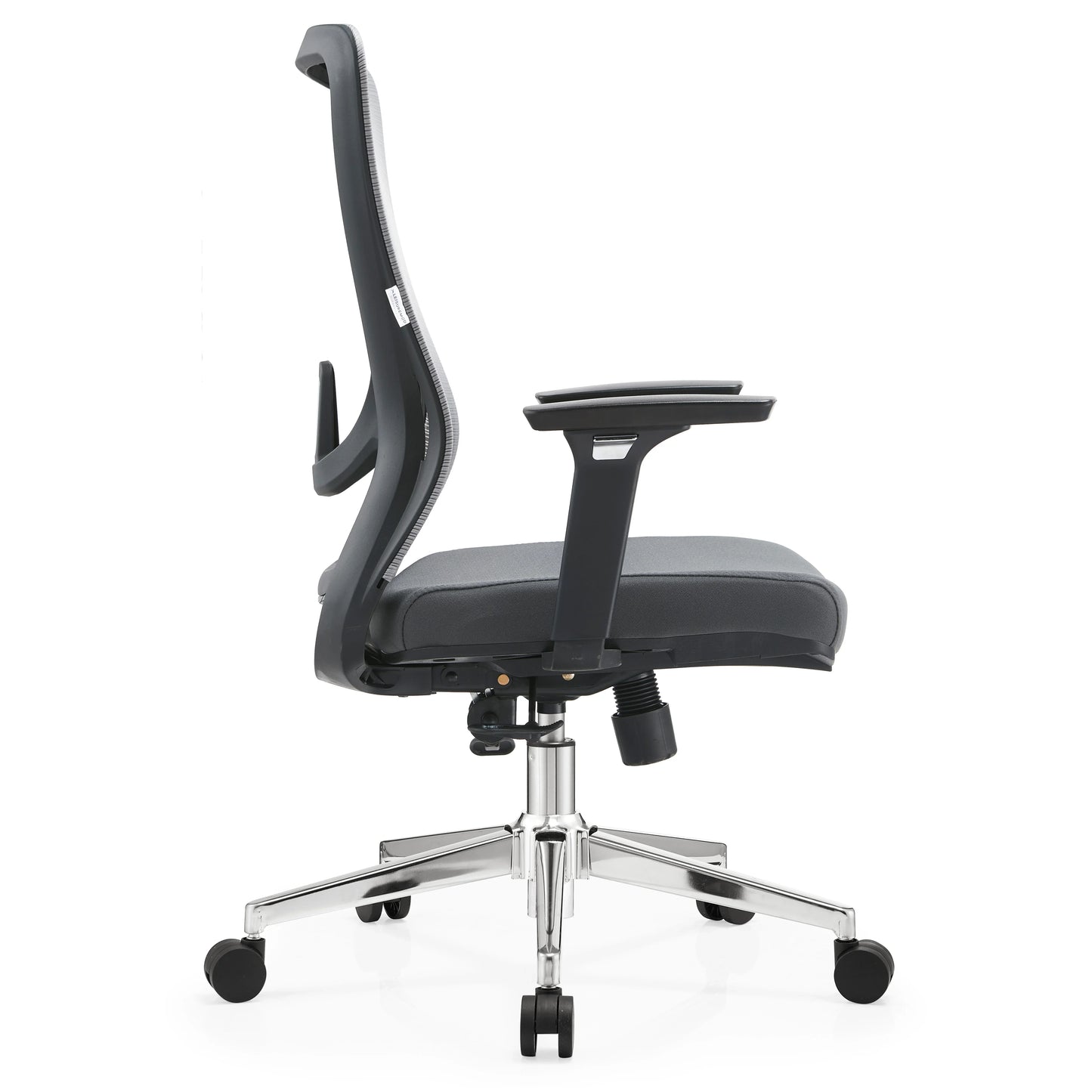 Adorit Mid-Back Adjustable Office Chair Upholstered in Cotton with Mesh Back - Elax Furniture