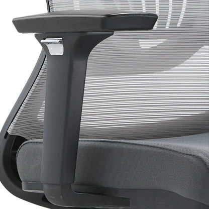 Adorit Mid-Back Adjustable Office Chair Upholstered in Cotton with Mesh Back - Elax Furniture