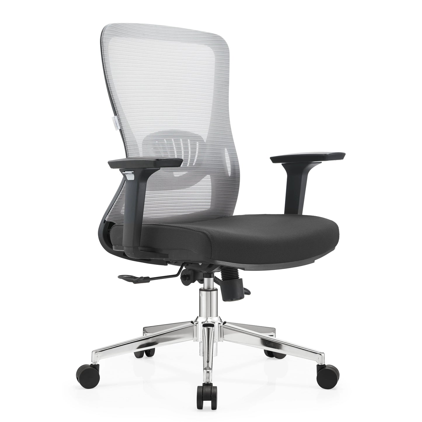 Adorit Mid-Back Adjustable Office Chair Upholstered in Cotton with Mesh Back - Elax Furniture