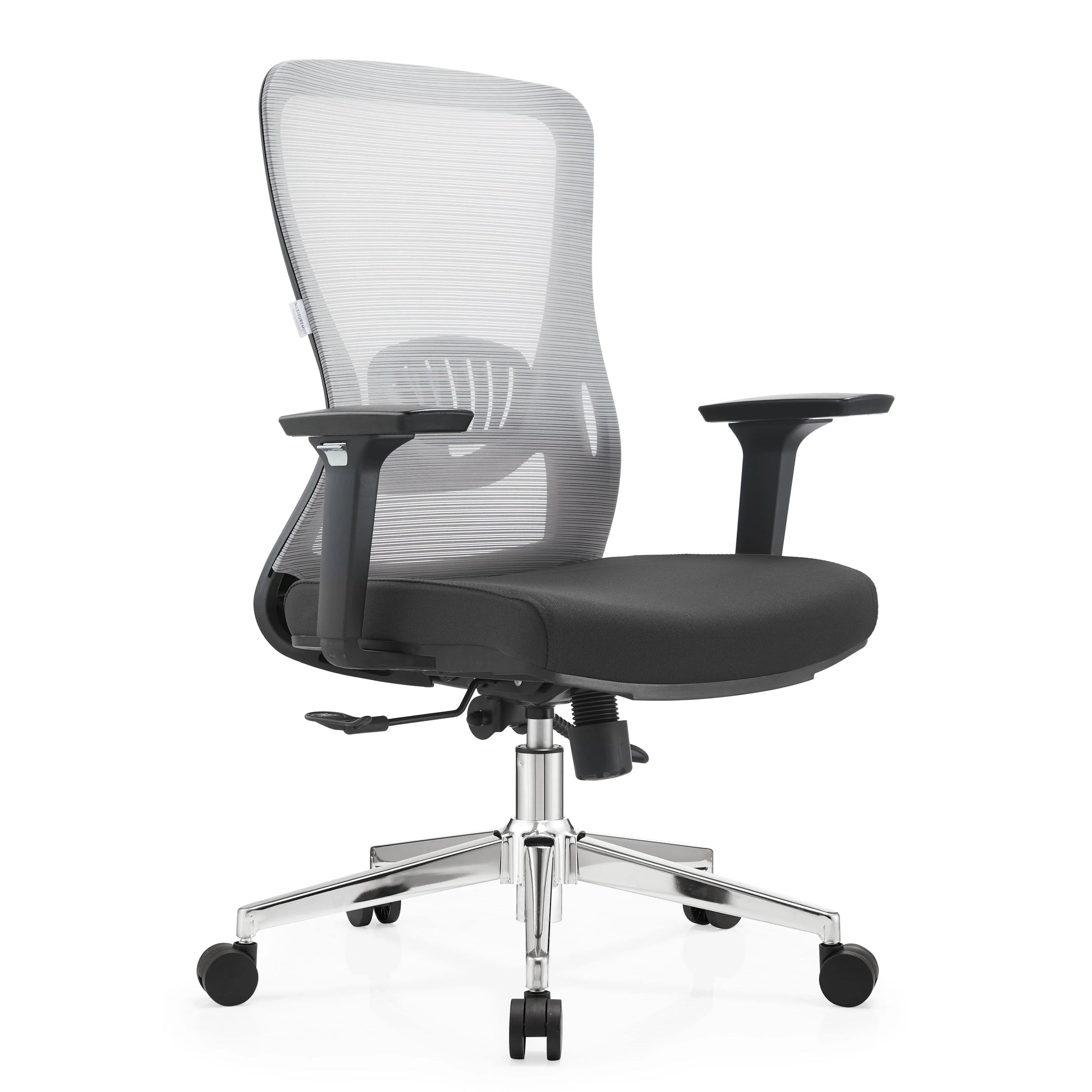 Adorit Mid-Back Adjustable Office Chair Upholstered in Cotton with Mesh Back - Elax Furniture