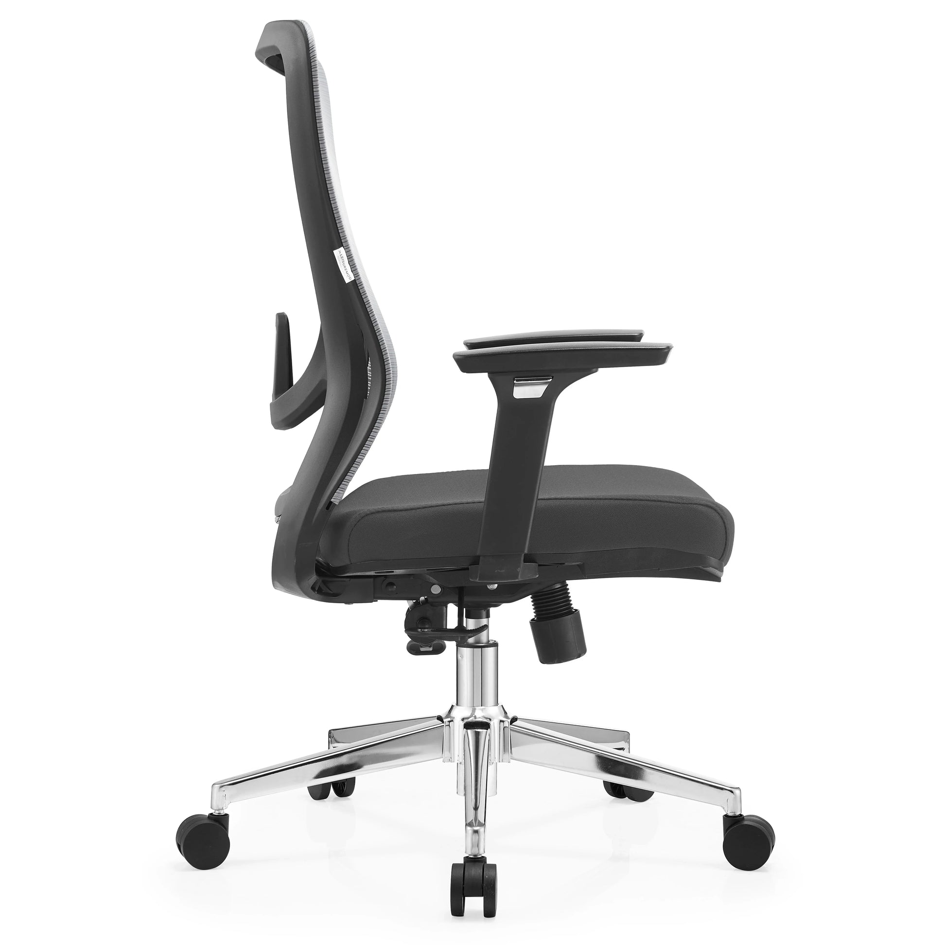 Adorit Mid-Back Adjustable Office Chair Upholstered in Cotton with Mesh Back - Elax Furniture