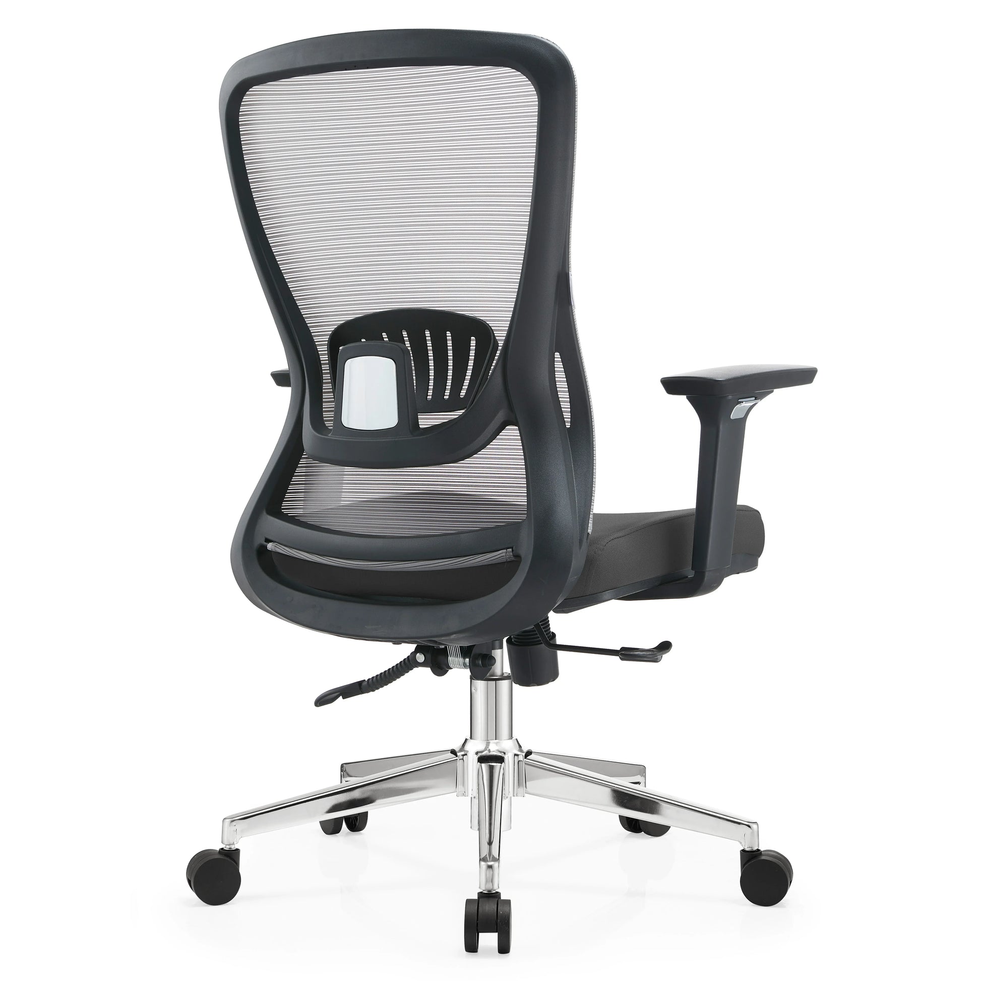 Adorit Mid-Back Adjustable Office Chair Upholstered in Cotton with Mesh Back - Elax Furniture