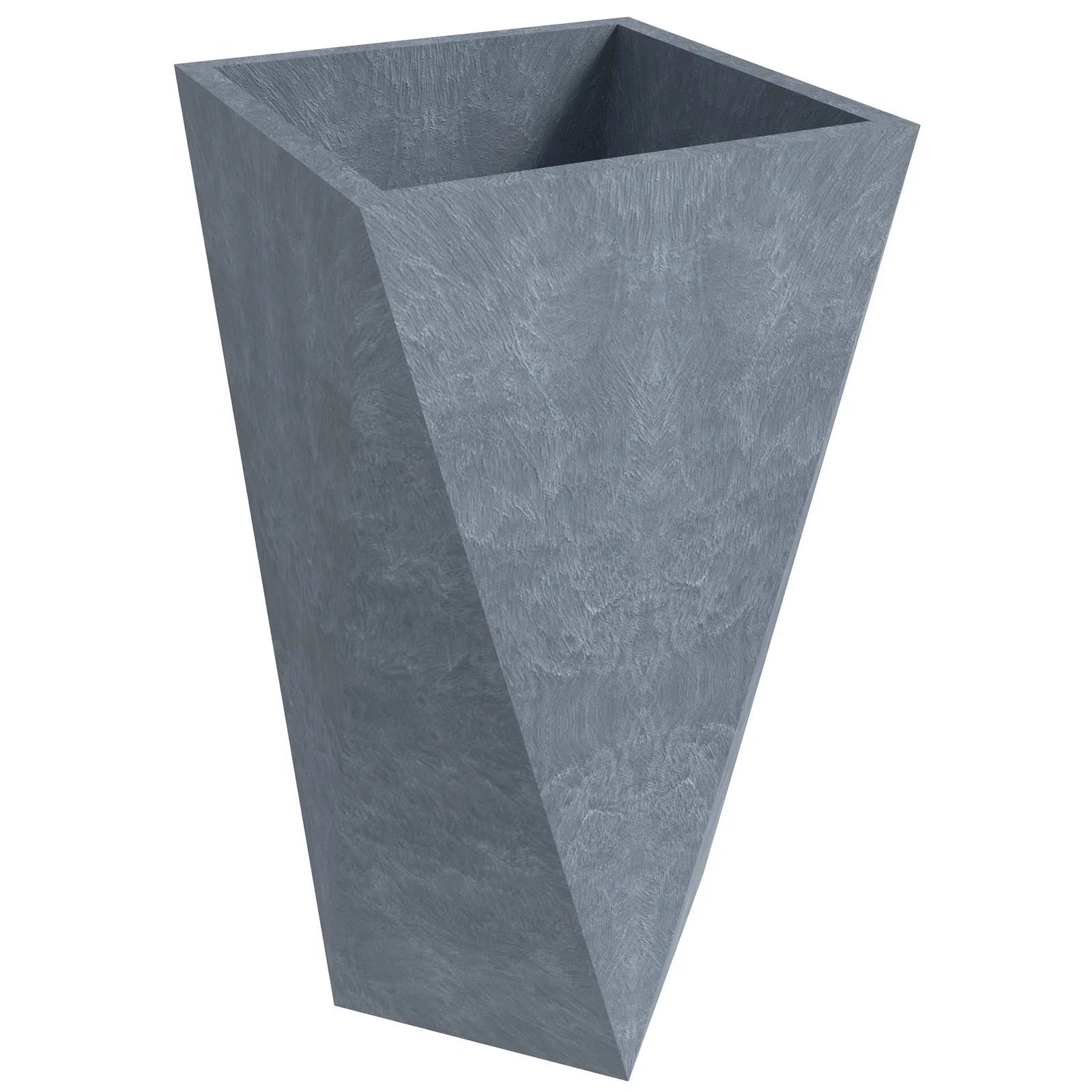 Aloe Tapered Square Fiberstone And MGO Clay Planter For Indoor And Outdoor - Elax Furniture