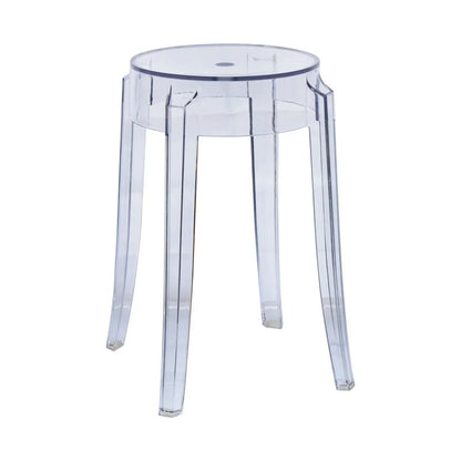 Averill Modern Plastic Dining Stool with Sturdy Seat and Legs for Kitchen and Dining Room - Elax Furniture