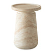 Aruba Fiberstone Side/End Table Tray-Top Design Pedestal Base