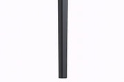 Avo Rectangular Dining Table with Sintered Stone/Glass Tabletop in Black Aluminum Base