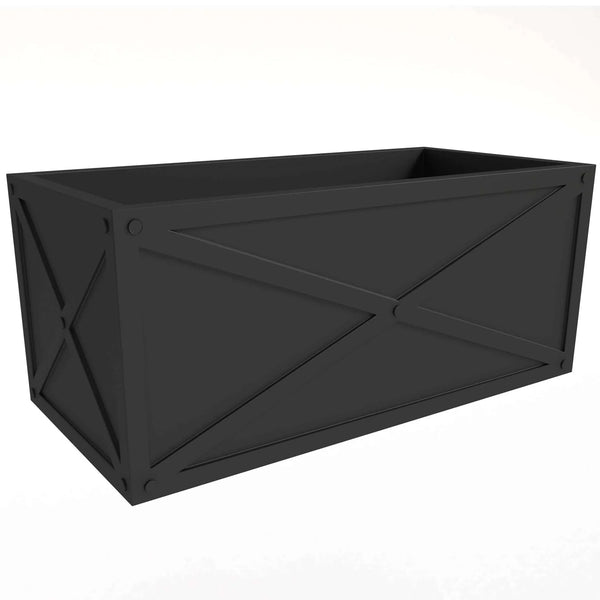 Bonsai Fiberglass and Clay Planter - Rectangular Weather-Resistant Planter Box with Drainage Holes - Elax Furniture