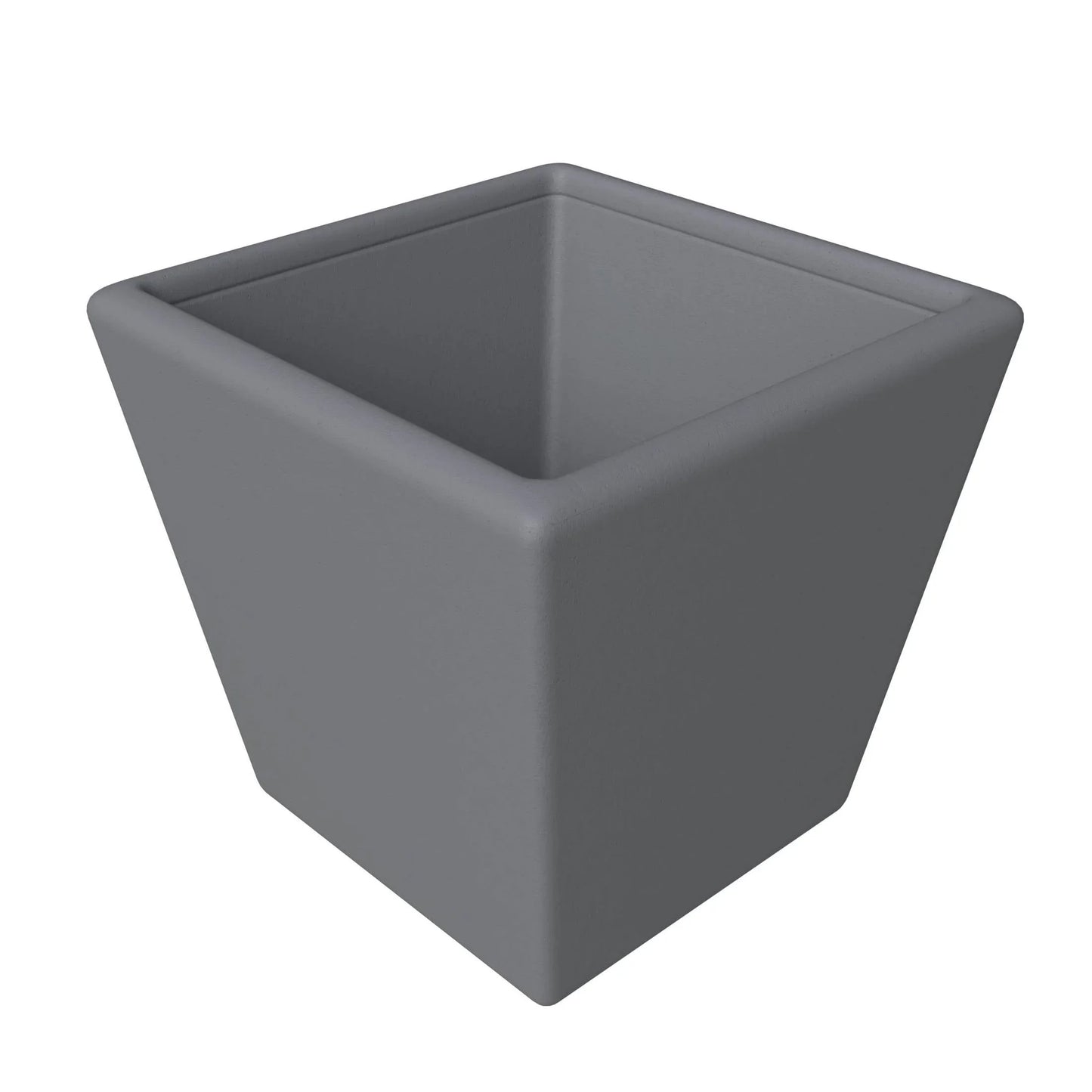 Blossom Fiberstone Tapered Square Planter Pot in Dark Grey - Elax Furniture