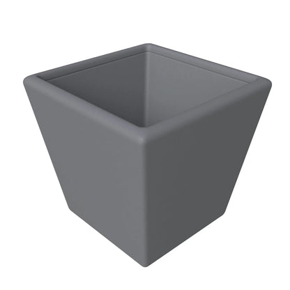 Blossom Fiberstone Tapered Square Planter Pot in Dark Grey - Elax Furniture